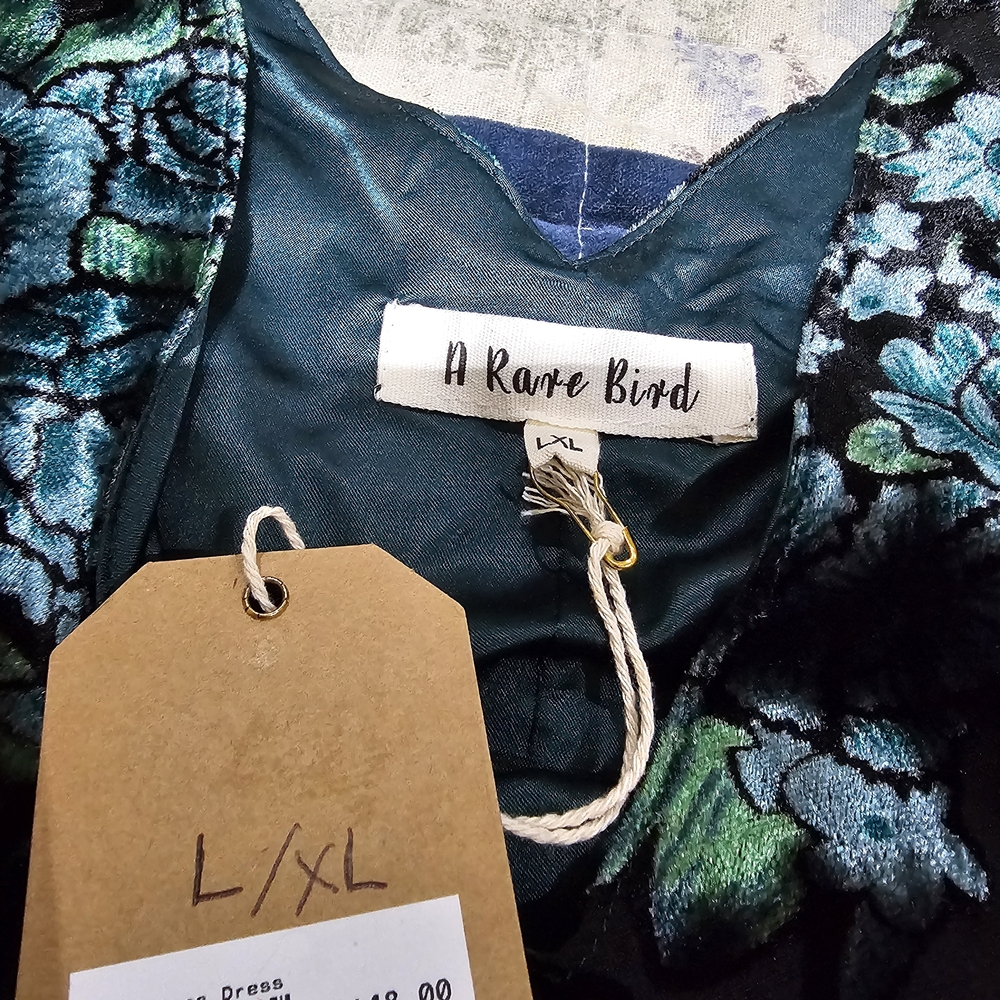 A Rare Bird - Velvet High Low Dress, NWT - Size L/XL - Picture 5 of 7